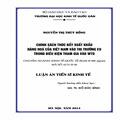 Chính sách thúc đẩy xuất khẩu hàng hóa của Việt Nam vào thị trường EU trong điều kiện tham gia vào WTO