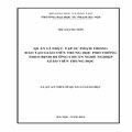 Quản lí thực tập sư phạm trong đào tạo giáo viên trung học phổ thông theo định hướng Chuẩn nghề nghiệp giáo viên trung học