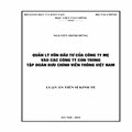 Quản lý vốn đầu tư của công ty mẹ vào các công ty con trong Tập đoàn Bưu chính Viễn thông Việt Nam