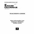 Fundamentals of English grammar: teacher's guide