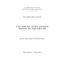 Các thuật toán cơ bản trong lý thuyết số