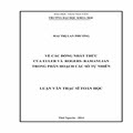 Về các đồng nhất thức của Euler và Rogers - Ramanujan trong phân hoạch các số tự nhiên