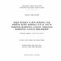 Bài toán cân bằng và điểm bất động của nửa nhóm không giãn trong không gian Hilbert