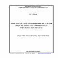 Tính toán tần suất Haplotype hệ 17 Y- STR phục vụ công tác giám định tại viện khoa học hình sự