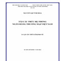 Tái cấu trúc hệ thống Ngân hàng Thương mại Việt Nam