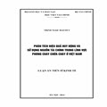 Phân tích hiệu quả huy động và sử dụng nguồn tài chính trong lĩnh vực phòng cháy chữa cháy ở Việt Nam