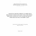 Đánh giá chương trình can thiệp thay đổi hành vi nhằm tăng khả năng chẩn đoán sớm chửa ngoài tử cung tại huyện Đại Từ- tỉnh Thái Nguyên năm 2008 và 2011