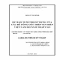 Dự báo tuổi thọ sử dụng của cầu bê tông cốt thép ven biển Việt Nam do xâm nhập clo