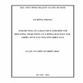 Ảnh hưởng của đạo tin lành đối với đời sống tinh thần của đồng bào dân tộc thiểu số ở Tây Nguyên hiện nay