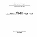 Giáo trình luật ngân hàng Việt Nam