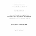 Quản lí đào tạo cán bộ chỉ huy đội thiếu niên tiền phong Hồ Chí Minh theo hướng đảm bảo chất lượng