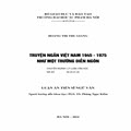 Truyện ngắn Việt Nam 1945-1975 như một trường diễn ngôn