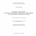 Nội suy newton và bài toán biên hỗn hợp thứ nhất của phương trình vi phân