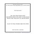 Phương pháp phân tích hệ thống phân cấp (AHP) và ứng dụng trong việc trợ giúp các quyết định