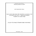 Tập luyện cho sinh viên trường Cao đẳng Y tế vận dụng xác suất - thống kê trong nghiên cứu khoa học