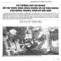 Tư tưởng Hồ Chí Minh về tri thức hóa công nhân và sự vận dụng của Đảng rong thời kỳ đổi mới.