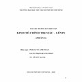 Tài liệu hướng dẫn học tập Kinh tế chính trị Mác Lênin - Phần 1