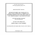 Đánh giá hiệu quả kinh tế và khả năng tích lũy carbon của mô hình trồng xen Sơn tra với các cây trồng khác tại tỉnh Yên Bái