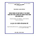 Hoàn thiện cơ chế quản lý tài chính thúc đẩy phát triển dạy nghề ở Việt Nam đến năm 2020