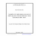 Nghiên cứu biến động giá đất ở trên địa bàn thành phố Bắc Ninh giai đoạn 2009-2013