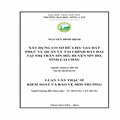 Xây dựng cơ sở dữ liệu giá đất phục vụ quản lý tài chính đất đai tại thị trấn Sìn Hồ, huyện Sìn Hồ, tỉnh Lai Châu