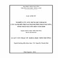 Nghiên cứu xây dựng quy hoạch cây xanh đô thị tại thành phố Thái Nguyên, tỉnh Thái Nguyên  đến năm 2030