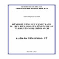 Đánh giá năng lực cạnh tranh du lịch biển, đảo của tỉnh Nghệ An và khuyến nghị chính sách