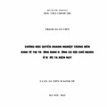 Chống độc quyền doanh nghiệp trong nền kinh tế thị trường định hướng xã hội chủ nghĩa ở nước ta hiện nay