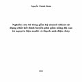 Nghiên cứu bê tông gốm hệ alumô-silicát sử dụng chất kết dính huyền phù gồm nồng độ cao từ nguyên liệu mulít và thạch anh điện chảy