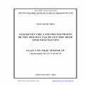 Giải  quyết  việc  làm   cho  người dân bị thu hồi đất  tại  huyện Phú Bình tỉnh Thái Nguyên