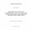 Nghiệm giải tích và nghiệm xấp xỉ của một bài toán biên đối với phương trình song điều hòa