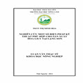 Nghiên cứu một số  biện pháp kỹ thuật phù hợp cho sản xuất hoa Lily tại Lạng Sơn