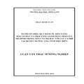 Đánh giá hiệu quả kinh tế, khả năng bảo vệ đất và tiềm năng giảm phát thải của mô hình trồng xen cây họ đậu với cây cà phê tại huyện Mường Ảng, tỉnh Điện Biên