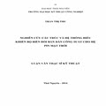 Nghiên cứu cấu trúc và hệ thống điều khiển bộ biến đổi bán dẫn công suất cho hệ pin mặt trời