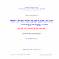 Thiết kế bộ điều khiển PID thích nghi, ứng dụng nâng cao chất lượng hệ điều khiển quá trình