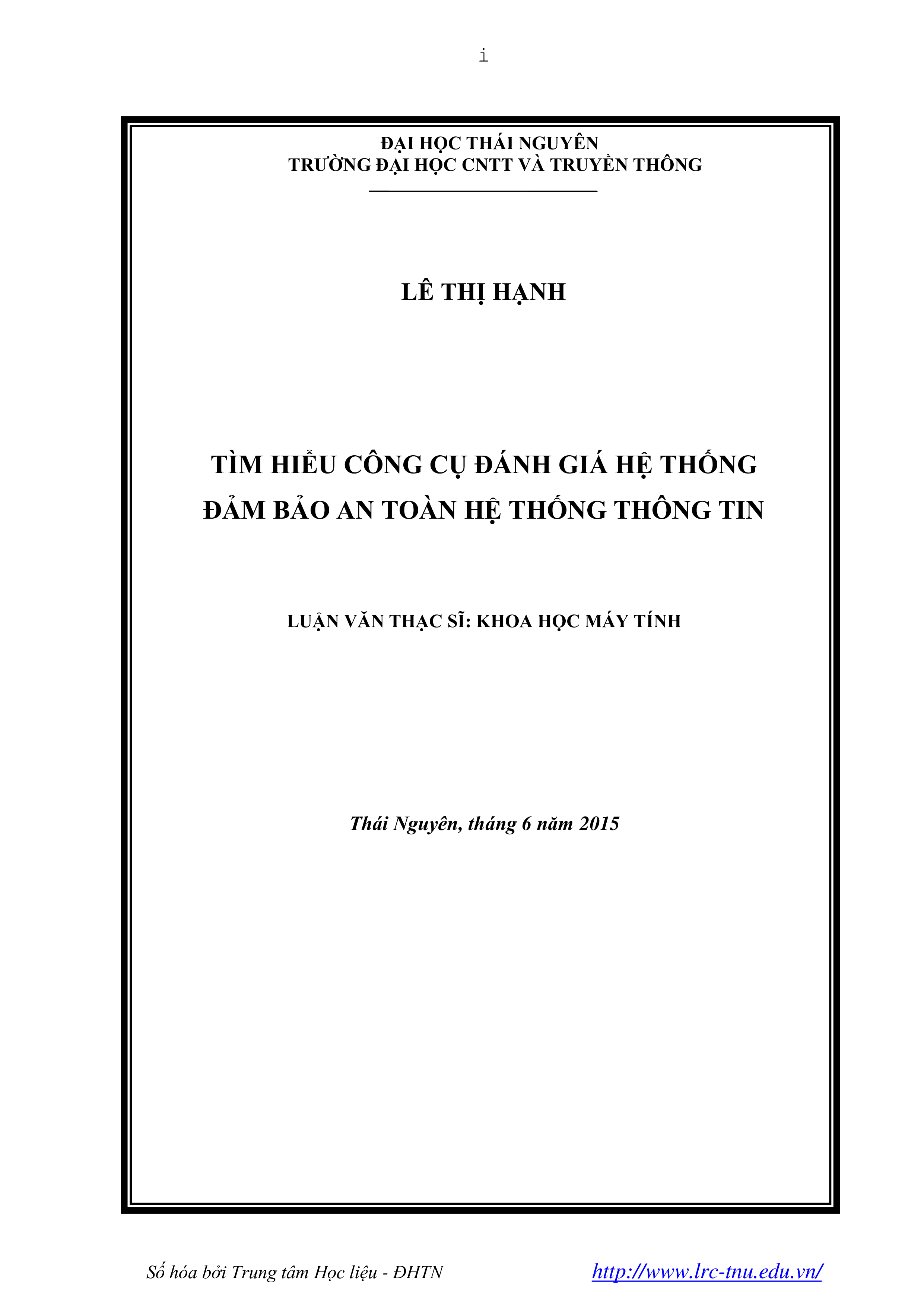 Tìm hiểu công cụ đánh giá hệ thống đảm bảo an toàn hệ thống thông tin