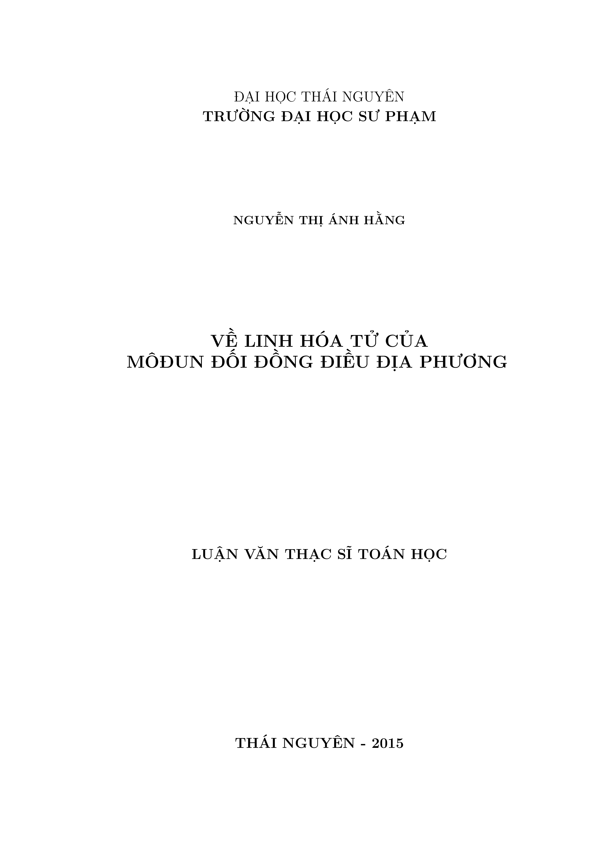 Về linh hóa tử của môđun đối đồng điều địa phương