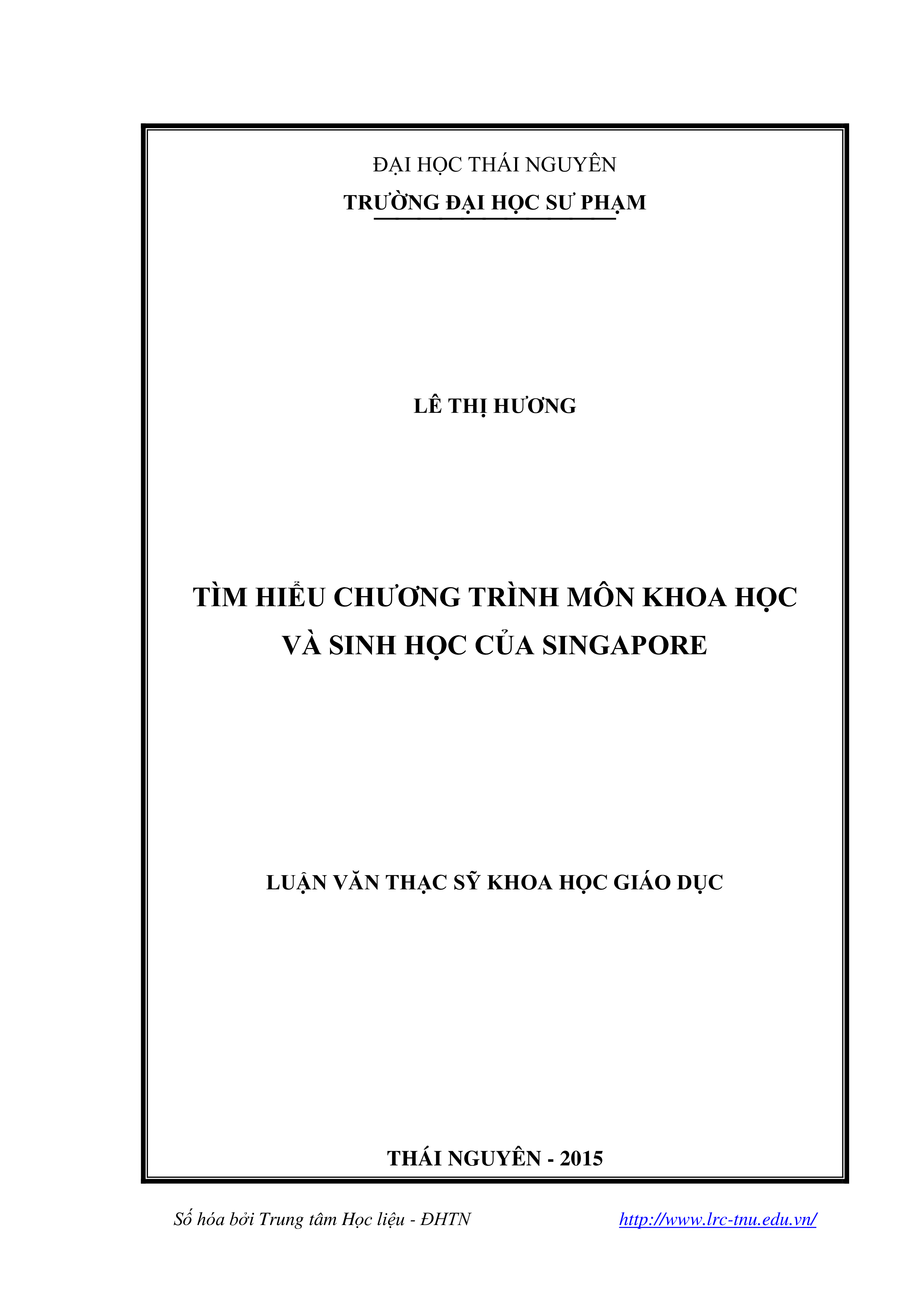 Tìm hiểu Chương trình môn Khoa học và Sinh học của Singapore