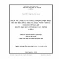 Biện pháp quản lý hoạt động dạy học ở trường trung học phổ thông ngoài công lập trên địa bàn tỉnh Quảng Ninh