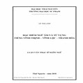 Đặc điểm ngữ âm và tự vựng tiếng Vĩnh Thịnh - Vĩnh Lộc - Thanh Hóa