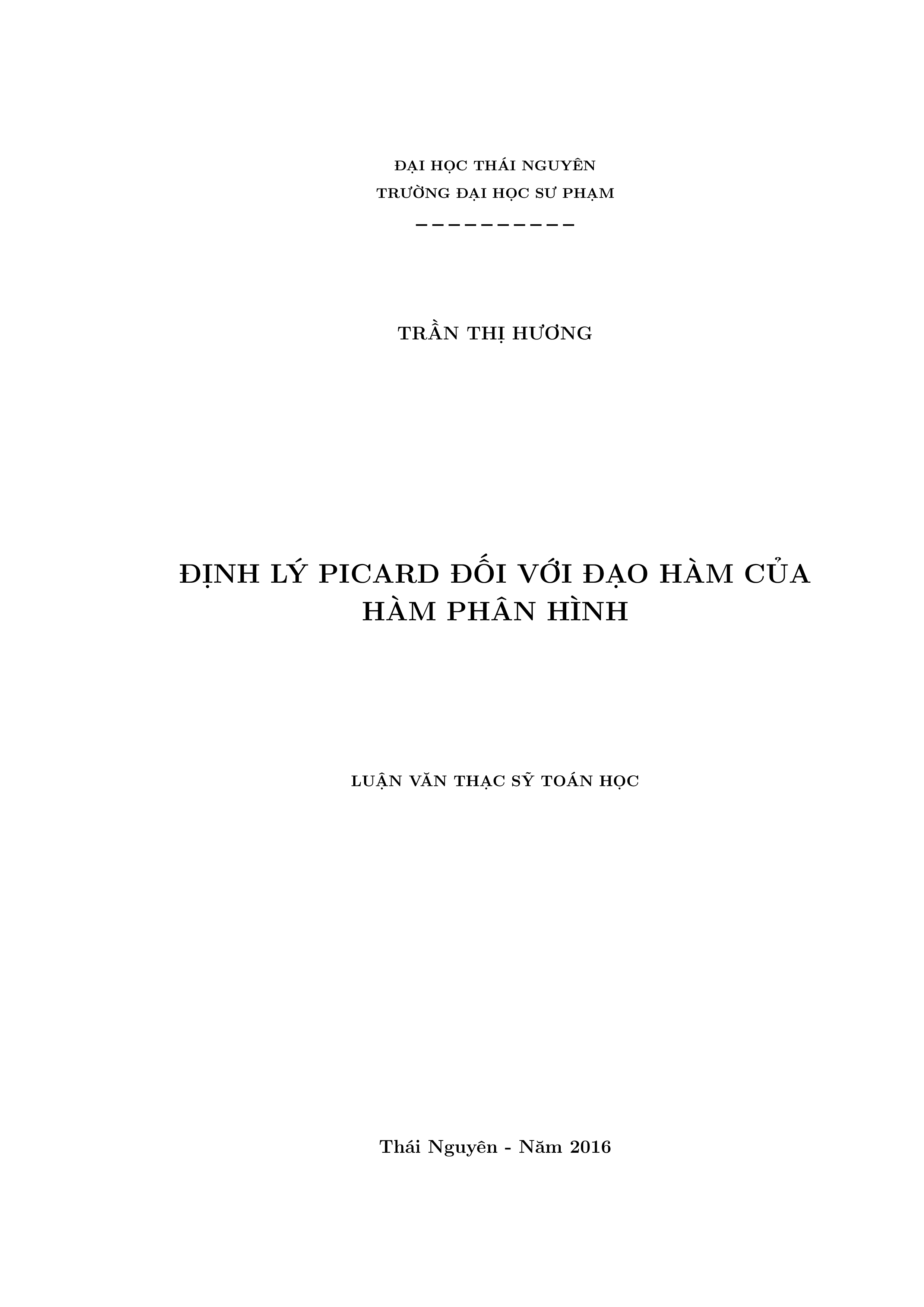 Định lý Picard đối với đạo hàm của hàm phân hình