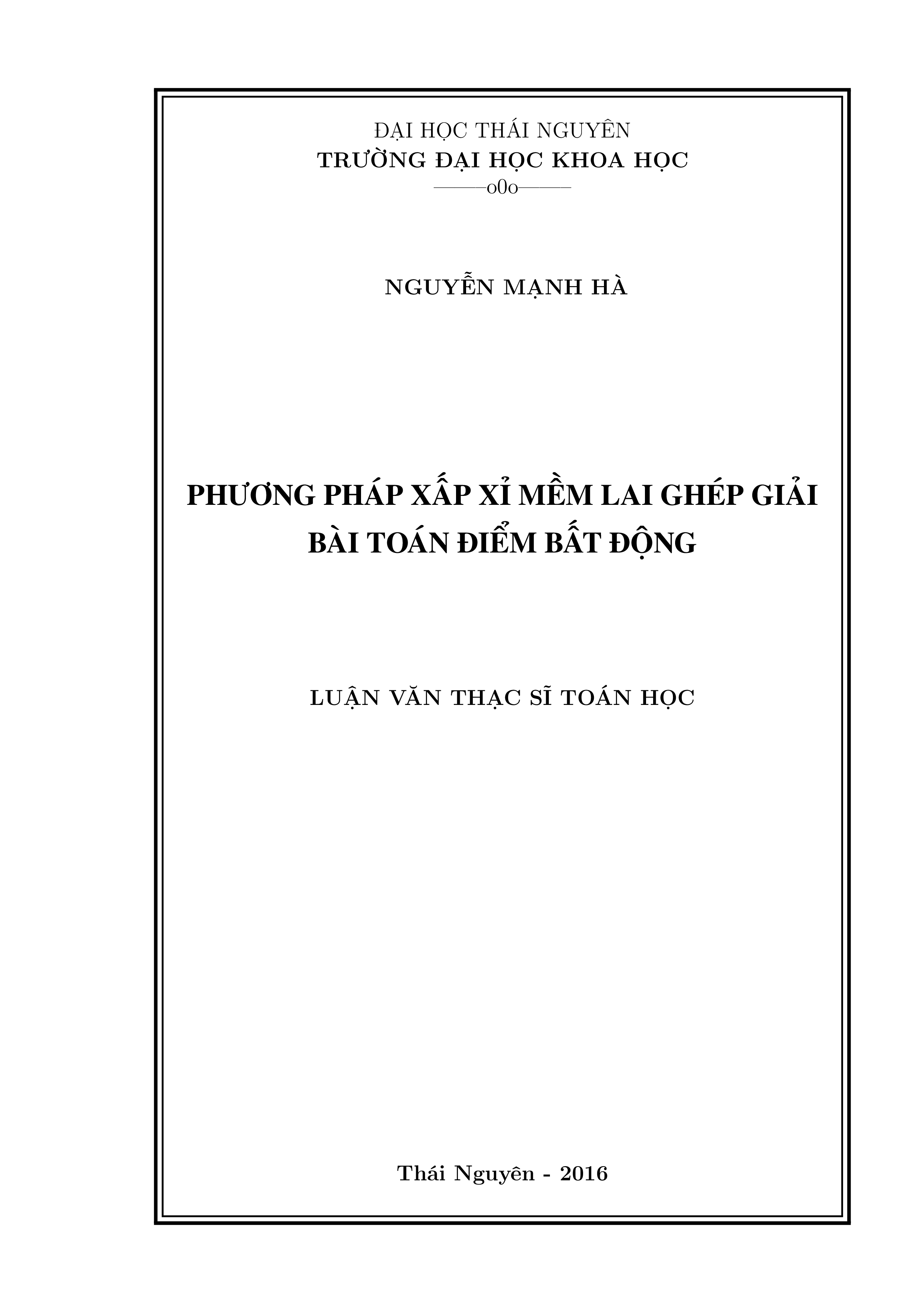 Phương pháp xấp xỉ mềm lai ghép giải bài toán điểm bất động