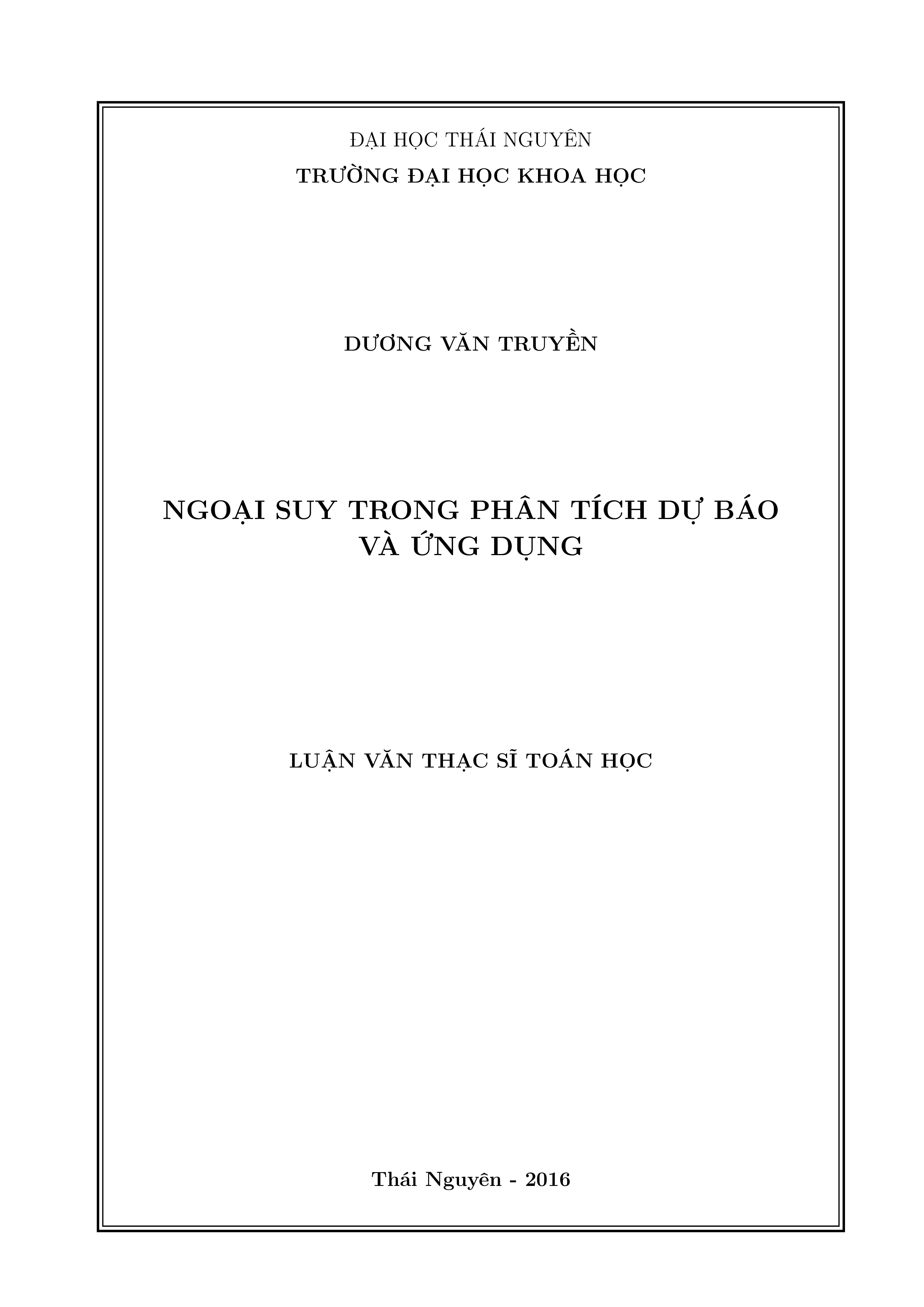 Ngoại suy trong phân tích dự báo và ứng dụng