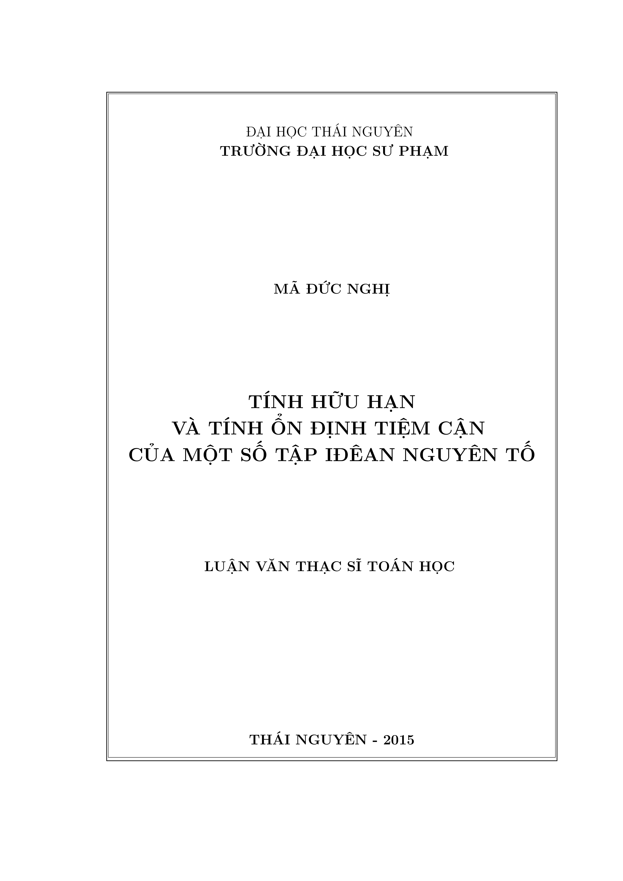 Tính hữu hạn và tính ổn định tiệm cận của một số tập Iđêan nguyên tố