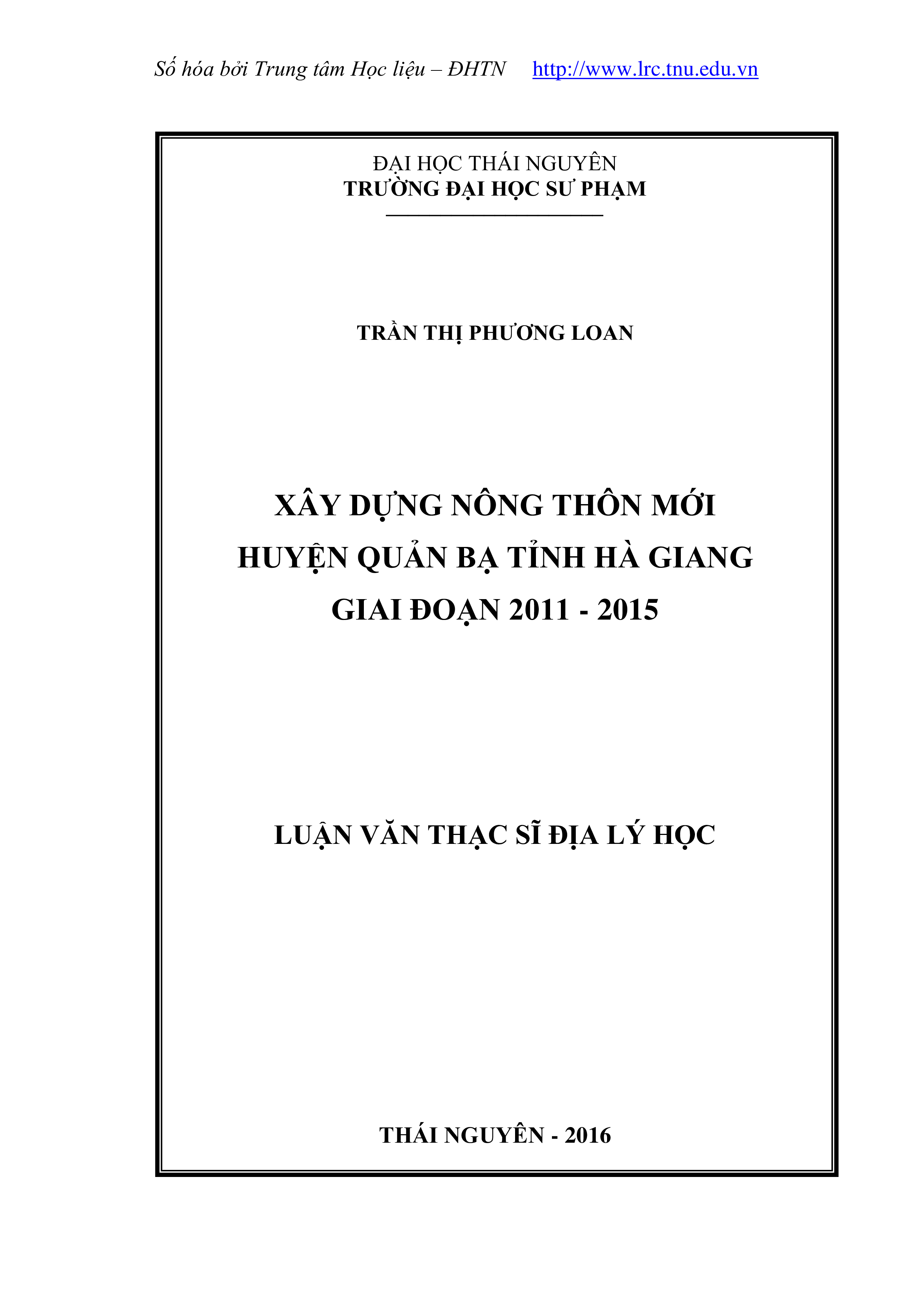 Xây dựng nông thôn mới huyện Quản Bạ, tỉnh Hà Giang