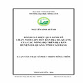 Đánh giá hiệu quả kinh tế chăn nuôi lợn đen bản địa Hà Quảng của các nông hộ trên địa bàn huyện Hà Quảng tỉnh Cao Bằng