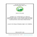 Nghiên cứu ảnh hưởng của một số tổ hợp phân bón và mật độ đến sinh trưởng, phát triển giống ngô lai NK 66 trong vụ Xuân muộn trên đất dốc tại huyện Mù Cang Chải, tỉnh Yên Bái