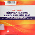 Đối chiếu Hiến pháp năm 2013 và Hiến pháp năm 1992 (sửa đổi, bổ sung năm 2001) của nước Cộng hòa xã hội chủ nghĩa Việt Nam