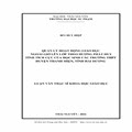Quản lý hoạt động giáo dục ngoài giờ lên lớp theo hướng phát huy tính tích cực của học sinh các trường THPT huyện Thanh Miện, tỉnh Hải Dương