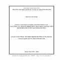 Nâng cao chất lượng nguồn nhân lực tại Công ty trách nhiệm hữu hạn một thành viên Kinh doanh nước sạch Hải Dương